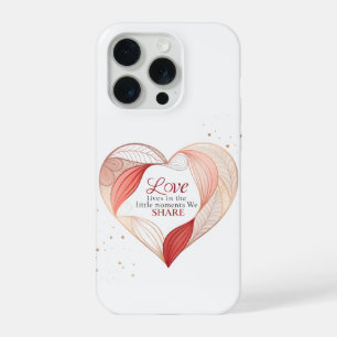 Elegant Heart Love Quote Art iPhone 15 Pro Case