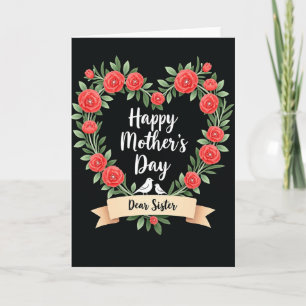 Elegant Heart Mothers Card