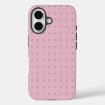 Elegant Heart Pattern Pink Phone / iPad case