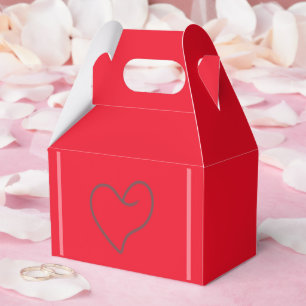 Elegant Heart Shape Design Favour Box