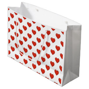 Elegant Heart Shape Large Gift Bag