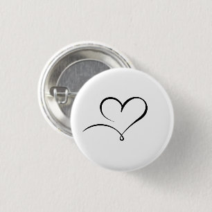 Elegant Heart Symbol Button for Chic Expression