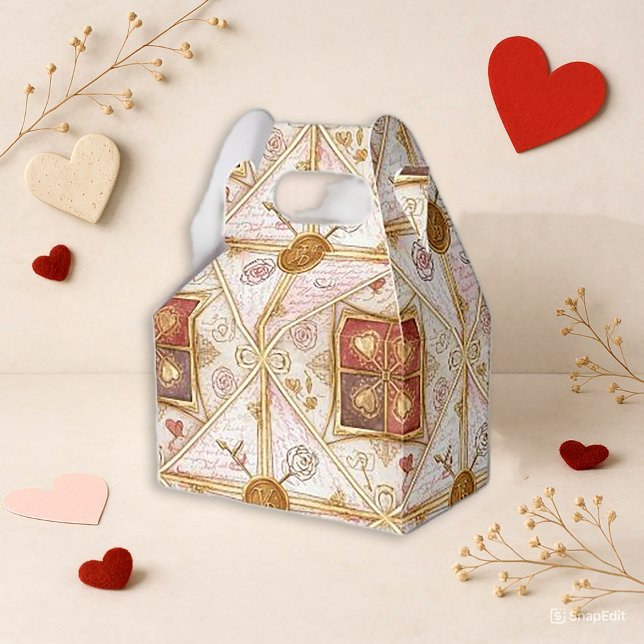 Elegant Heart Valentine Gift Favour Box (Creator Uploaded)