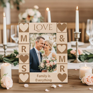 Elegant Hearts, Personalised Newlyweds and Family Etched Frames