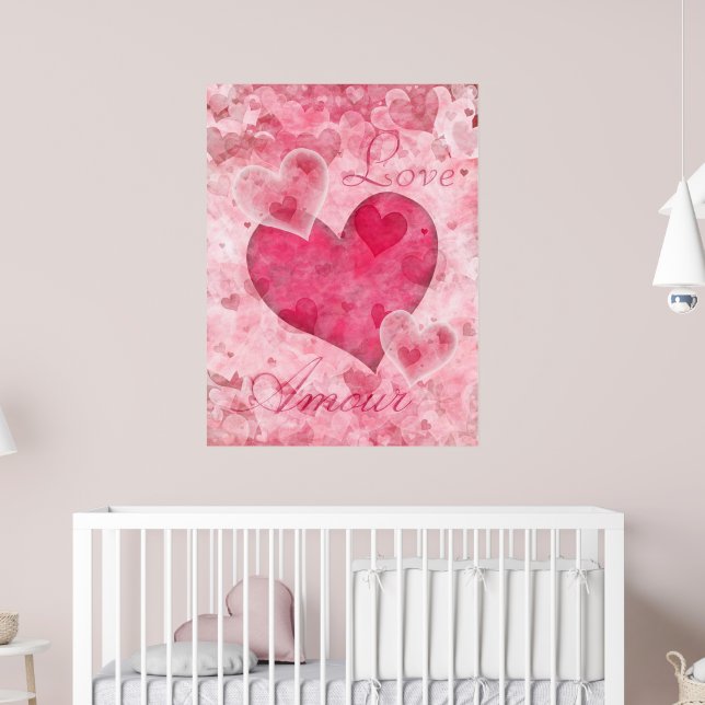 Elegant Hearts Poster (Nursery 2)