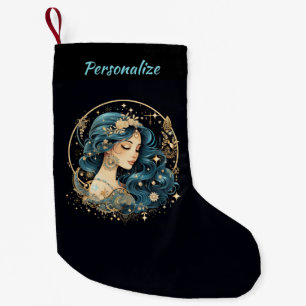 Elegant Heavenly Woman Boho Chic Christmas Small Christmas Stocking
