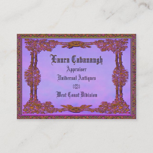 Elegant Heidi Business Card (Front)