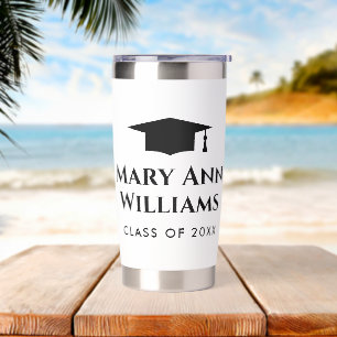 Elegant high school graduate personalised insulated tumbler