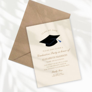 Elegant High School Graduation Party Invitation 