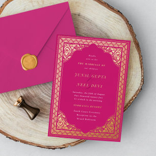 Elegant Hindu Ornament Frame Indian Wedding