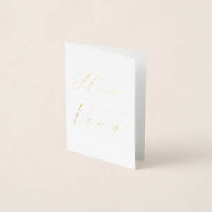 Elegant His Vows Wedding Card for Groom's Vows