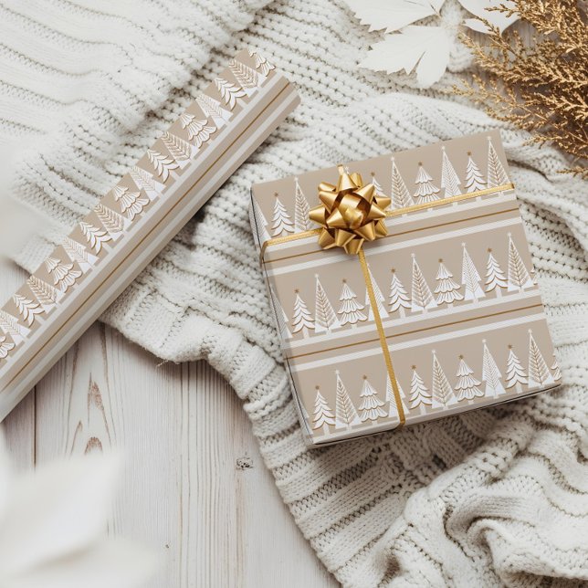 Elegant Holiday Evergreen Forest Trees Christmas Wrapping Paper (Elegant Holiday Evergreen Forest Trees Christmas Wrapping Paper)