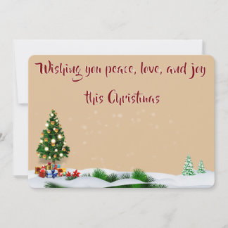 Elegant Holiday Greeting Cards with Message