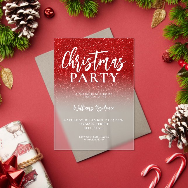Elegant Holiday Party Christmas Invitation (Insitu (Holiday))