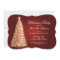 Elegant Holiday Party Gold Christmas Tree Red