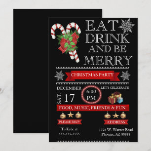 Elegant Holiday Party Invitation