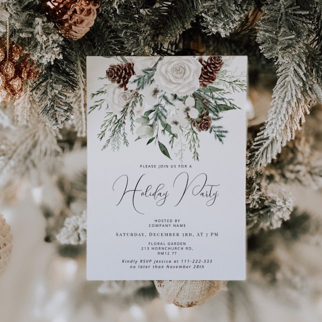 Elegant holiday party invitation (Creator Uploaded)