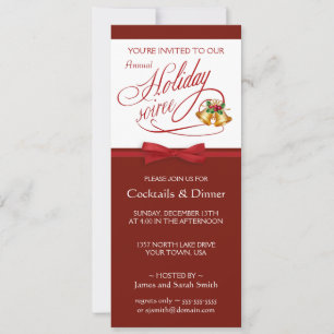 Elegant Holiday Party Invitations