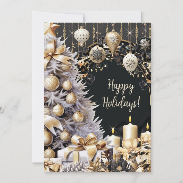 Elegant Holiday Party Invitations (Front)