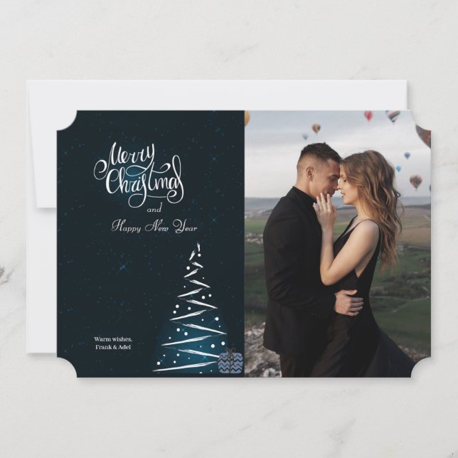 Elegant Holiday Photo Card (Front)