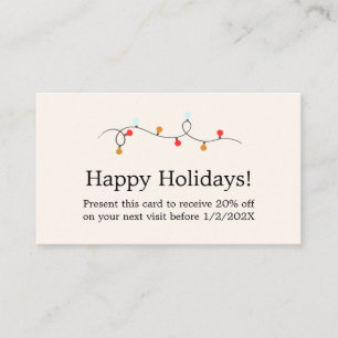 Elegant Holiday Promotional Beauty Salon Coupon
