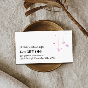 Elegant Holiday Promotional Beauty Salon Coupon
