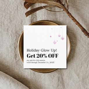 Elegant Holiday Promotional Beauty Salon Coupon