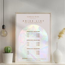 Elegant Holographic Aura Arch Beige Price List