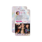 Elegant Holographic Instagram Pink Pearl Modern