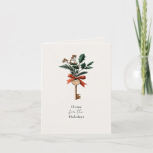Elegant Home for the Holidays Real Estate Business Holiday Card
