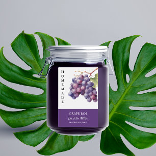 Elegant Homemade Grape Jam Label