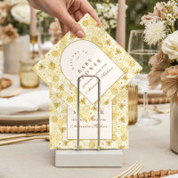 Elegant Honeycomb Bee Baby Shower