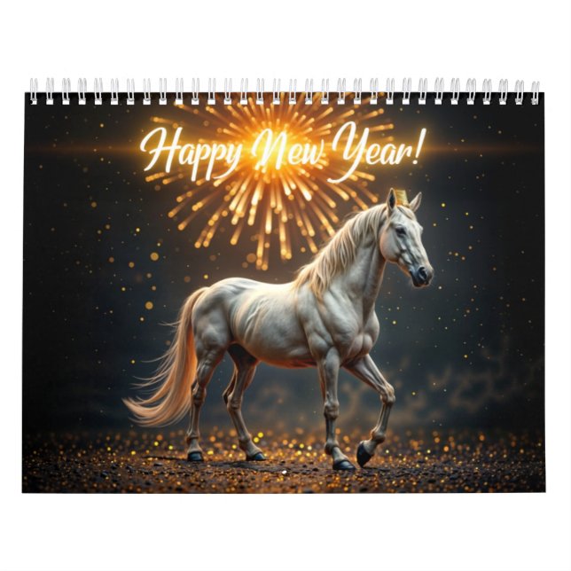 Elegant Horse Calendar – A Year of Majestic Beauty (Cover)