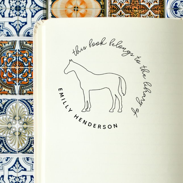 Elegant Horse From The Library Of Script Rubber Stamp (Creator Uploaded)