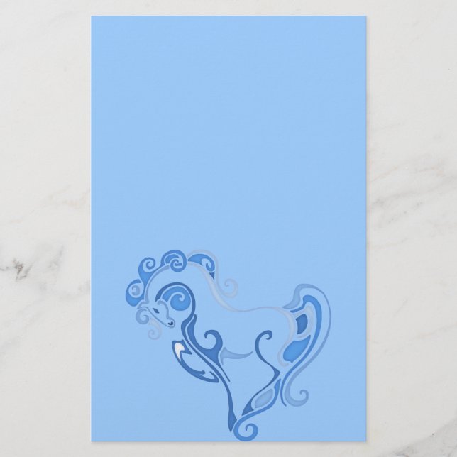 Elegant Horse Graphic Stationery (Front)