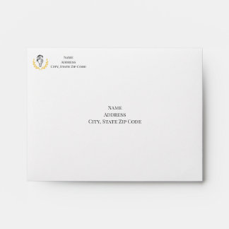 Elegant Horse & Laurel RSVP Card Matching Envelope