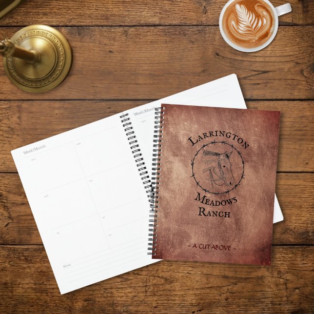 Elegant Horse Ranch Business Customizable Logo Planner (Creator Uploaded)