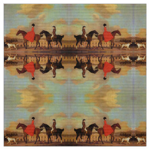 ELEGANT HORSE RIDING FABRIC