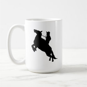 Elegant Horse Riding Western Cowboy Coffee Mug
