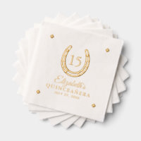 Elegant Horseshoe Birthday Party Real Gold