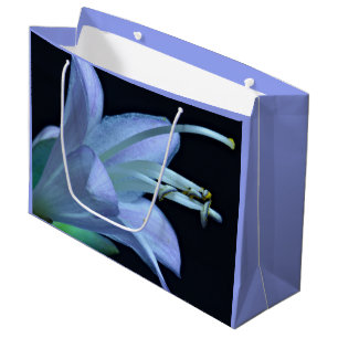 Elegant Hosta Flower, Lilac Blue All-Occasion Large Gift Bag
