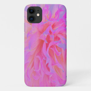 Elegant Hot Pink and Magenta Decorative Dahlia iPhone 11 Case