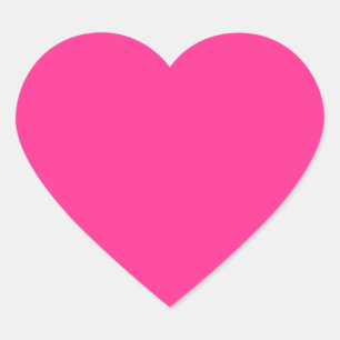 Elegant Hot Pink Colour. Fashion Colour Trends Heart Sticker