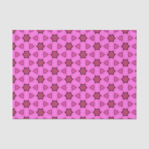Elegant Hot Pink Geometric Pattern Girly Chic Tissue Paper
