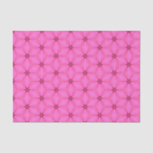Elegant Hot Pink Geometric Pattern Girly Chic Tissue Paper