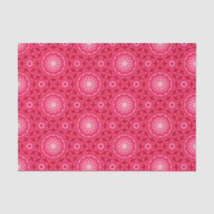 Elegant Hot Pink Geometric Pattern Girly Chic Tissue Paper