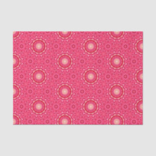 Elegant Hot Pink Geometric Pattern Girly Chic Tissue Paper