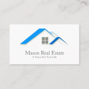 Elegant House Roof Real Estate - Business Card