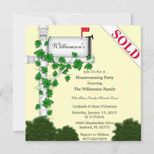 Elegant Housewarming Invitation (Front)