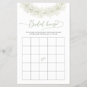 Elegant How Bridal Bingo Bridal Game Flyer